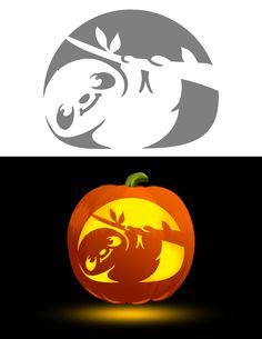 a pumpkin with an animal on it