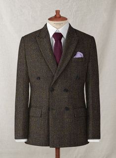 Take your tailoring game to the next level with our Harris Tweed Melange Brown Double Breasted Jacket, ideal for both formal and casual occasions. Crafted from wool, the jacket is luxuriously smooth and soft to touch and weighs perfect to keep you comfy. Wear it for formal occasions, business functions, and everyday winter attire. 
 
 Look Includes  Harris Tweed Melange Brown Fabric  Double Breasted Jacket Style  Peak Lapel  Horn Royal Black Buttons  Single Vent  Three Cuff Buttons   
 You can c Luxury Tweed Blazer With Lapel Collar, Luxury Tweed Blazer For Business Casual, Elegant Tweed Sport Coat With Lapel Collar, Elegant Tweed Sport Coat With Suit Collar, Luxury Tweed Sport Coat With Notch Lapel, Luxury Tweed Jacket With Welt Pockets, Elegant Fitted Tweed Sport Coat, Luxury Tweed Jacket With Notch Lapel For Fall, Tailored Tweed Sport Coat For Formal Occasions