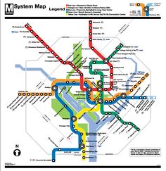 a subway map with all the stops and routes