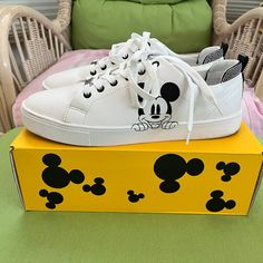 Nwt Aldo X Disney Mickey Mouse Shoes. White. Unisex 11. Worn Twice. Excellent Condition. I Am Not Affiliated With Disney Or Aldo. Smoke Free Pet Free Home. No Trades!!! Mickey Mouse Sneakers, Disney White Sneakers With Mickey Mouse, Aldo Disney Shoes, Casual Low-top Mickey Mouse Sneakers, Casual High-top Mickey Mouse Sneakers, White Low-top Mickey Mouse Sneakers, Mickey Mouse Shoes, Disney Shoes, Aldo Shoes