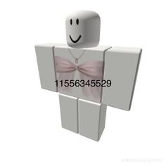 a white box with a pink bow on it's chest and the number 11 in front of it