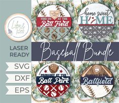 baseball svg files for cricut, silhouettes and other cutting machine designs