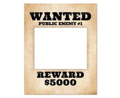 an old wanted poster frame with the words reward $ 500