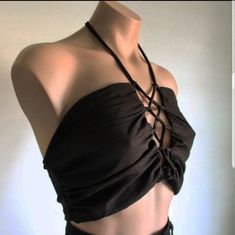 Brand New True To Size Price Is Firm!! Lets Be Friends On Ig @Shopstrutofficial Tik Tok @Shopstrutofficial Tags: Miss Lola, Missguided, Pretty Little Things, Ariztia, Luna B, Starlow, Ootd Fash, 12th Tribe, Dolce Vita, Matisse, Etc... Edgy Strappy Tops For Summer, Edgy Halter Neck Summer Tops, Edgy Halter Neck Tops For Spring, Summer Party Cotton Crop Top, Casual Black Halter Top For Party, Edgy Summer Halter Crop Top, Black Stretch Summer Crop Top, Edgy Halter Crop Top For Summer, Edgy Summer Crop Halter Top