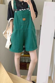 High Waist Cute Colorful Casual Jumpsuits – Tomscloth Goth Vintage, Overalls Casual, Egirl Clothes, Suspender Pants, Jeans For Short Women, Casual Jumpsuit, Type Of Pants, Denim Overalls, Jumpsuit Fashion