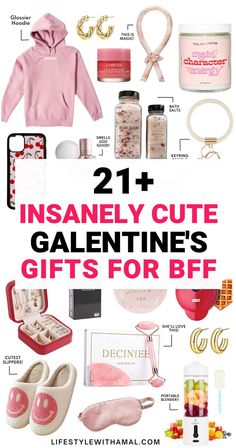 valentine's day gift guide for girls with text overlay that reads 21 + insanely cute valentine's gifts for boyfriends