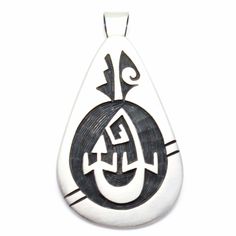 This beautiful #Hopi #Silver Pendant is a #NativeAmerican #necklace designed by Hallie Honanie and features the gecko symbol. The pendant is priced without the handmade chain but you will find many options in Related Products. Shop here: