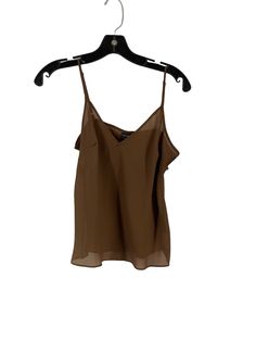 Brand: NICOLE BY NICOLE MILLER Style: TANK TOP Color: BROWN Size: S SKU: 186-186295-4651 CONDITION: GENTLY USED Spring Brown Camisole, Brown Spring Camisole, Brown V-neck Camisole For Summer, Elegant Brown Tank Top For Summer, Elegant Brown Summer Camisole, Style Tank Top, Maternity Sweater, Fleece Coat, Long Sleeve Blazers