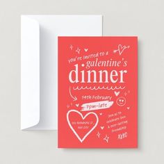 a valentine's day card with the words you're married to a dinner