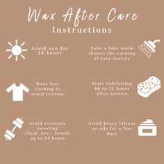 Instagram Esthetics Post, Esthetician Waxing Post Ideas, Esthetician Page Ideas, Pre Waxing Care Tips, Waxing Information, Instagram Captions For Estheticians, Waxing Aftercare Tips, Waxing Post Ideas, Esthician Instagram Names