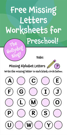 Free Missing Letters Worksheets for Preschool! Preschool Phonics, Letters Worksheets, Phonics Worksheets Free, Learning Preschool, Letter Worksheets For Preschool, Alphabet Song, Missing Letters, Kindergarten Phonics Worksheets, Alphabet Learning