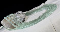 PRODUCT DETAILS LINE 5/CTS 939 GREEN AMETHYST FACETED BEADS SIZES OF THE BEADS IS 10MM TO 5MM INNER LENGTH OF THE NECKLACE IS 17 INCHES OUTER LENGTH OF THE NECKLACE IS 20 INCHES GREEN AMETHYST ATTACHED TO SPECIAL SIZABLE SILK CORD BUY IT NOW... NOTE - #You will receive the same product you see in picture. #DEAR ETSY BUYERS PLEASE FEEL FREE TO ASK QUESTIONS #WE WILL BE GLAD TO ANSWER & SOLVE QUERY REGARDING THIS PRODUCTS #RETURN POLICY Every piece of jewellery and inputs (gem stones, diamonds Elegant Green Beaded Gemstones, Elegant Green Gemstone Beads And Cabochons, Elegant Single Strand Green Gemstones, Elegant Green Gemstone Beads, Green Faceted Round Bead Necklaces, Green Faceted Beads Costume Jewelry Necklace, Green Hand-strung Round Beaded Necklace, Elegant Green Gemstones With Faceted Beads, Green Multi-stone Round Bead Necklaces