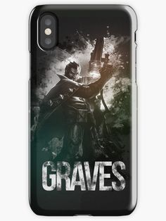 an iphone case with the words graves on it