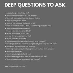 Deep Talks Questions About Love, Life Development, Borrowed Time, Deep Questions To Ask