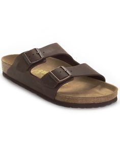 A comfortable, reliable choice for warm weather wear, these timeless Birkenstock men's sandals are a no-brainer addition to your weekend wardrobe. Classic Sandals With Cushioned Footbed, Classic Outdoor Sandals With Cushioned Footbed, Classic Leather Sandals With Cushioned Footbed, Rugged Brown Sandals With Leather Footbed, Classic Sandals With Leather Footbed For Outdoor, Classic Double Strap Sandals With Leather Footbed, Classic Open Toe Sandals, Classic Sandals With Leather Footbed And Round Toe, Classic Sandals With Leather Sole