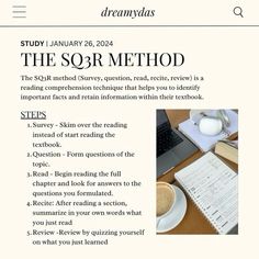 an article about the socr method for reading and writing on paper with text below it