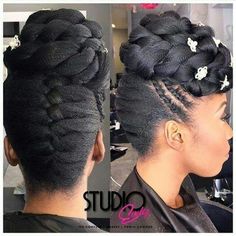 Formal updo Classy Braids, Hair Pic, Hairstyles For Brides, Bridesmaid Updo, Natural Wedding Hairstyles, Wedding Hairstyles With Veil, African Hair, Natural Hair Updo