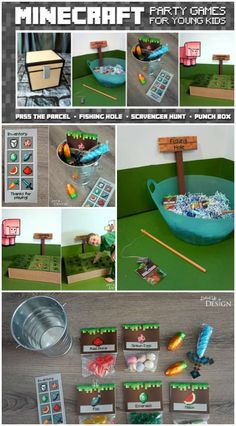 the instructions for how to make a minecraft party game from scratchsticks and cardboard boxes