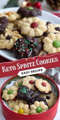 the keto spritz cookies are ready to be eaten