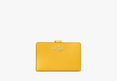 Madison Medium Compact Bifold Wallet | KATE SPADE OUTLET Yellow Wallet, Kate Spade Outlet, Satchel Backpack, Loose Change, Kate Spade Wallet, Backpack Travel Bag, Bifold Wallet, New Handbags, The Space