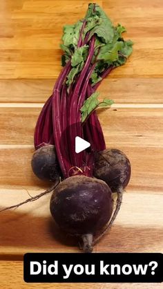 beets on a cutting board with the words did you know?