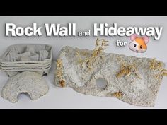 rock wall and hideaway for the mouse is shown in this advertisement