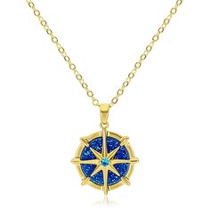 PRICES MAY VARY. ✴️Chic design: Full of mystery, the north star necklace attracts every fashion-conscious tastemaker with its unique design. In the center of the blue disc, a shining eight-pointed star is set, surrounded by delicate zirconia, presenting a gorgeous and layered effect. ✴️Durable & Shiny: We choose materials to the highest standards to ensure that this necklace is not just a gorgeous piece of jewelry, but also a trustworthy investment. The carefully selected materials ensure long-l Necklaces Trendy, Blue Disc, Angel Pendant Necklace, North Star Necklace, Formal Clothes, Necklace Packaging, Dainty Necklaces, Horseshoe Pendant, Compass Necklace