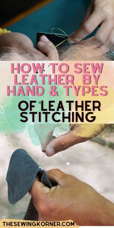 How to Sew Leather by Hand How To Hand Sew Leather Tutorials, How To Saddle Stitch, Leather Stitches Techniques, How To Leather Work, Repair Leather Shoes, Types Of Leather Stitching