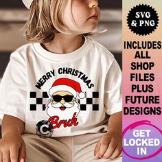 Boys Christmas Shirt, Christmas Shirt Svg, Santa Svg, Christmas T Shirt Design, Svg Kids, Funny Svg, Boys Christmas, Svg Funny, Mens Long Sleeve Tee