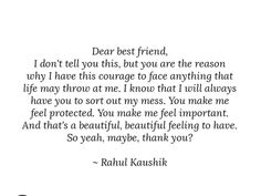 an image of a quote from rauh kaushiku on being in love with someone