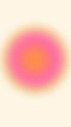 an orange and pink circle on a white background