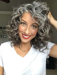 Curly Hair Men Haircut, Grey Curly Hair