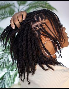 Thick Braids On Natural Hair, Natural Twist Hairstyles With Beads, Twist On Natural Hair With Beads, Twist Outs Hairstyles, Twists On Natural Hair With Beads, Natural Hair Goddess Braid Crown, Short Hair Twist Styles, Hair Braid Patterns, Flat Twist Hairstyles