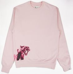 Completely embroidered Pink Panther in an abstract style on a sweater in strawberry pink Brushed Pure Organic Cotton 300GSM  which is a very luxurious feel - not your cheap quality sweaters! DELIVERY All items will be delivered within 5 working days. Harajuku style and Japanese art inspired design. We also have Japanese streetwear hoodies on sale! Everything we sell is from anime inspiration which enabled us to create anime shirts, anime hoodies, styled in japanese clothing. Thank you for checking our shop! Quality Sweaters, Anime Inspiration, Anime Shirts, Japanese Clothing, Strawberry Pink, Heavy Sweaters, Harajuku Style, Pet Sweater, Pink Panther