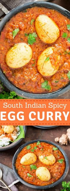 This south Indian spicy egg curry recipe is quick ever-day dinner/ lunch recipe that you cook. It pairs well with rice or rotis(flatbread). It’s super easy recipe and takes less than 30 minutes to get the curry ready. #eggs #eggcurry #indianrecipes #indiancurry #curryrecipe #familydinnerrecipes #lunch #easycurry Spicy Egg Curry Recipe, Egg Curry Recipe, Spicy Eggs, Healthy Chicken Recipes Easy, Aloo Gobi, Vegetarian Life, Egg Curry, Lunch Recipe, Soup Dinner