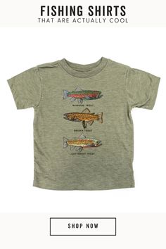 These fishing shirts are reel-y cool. Drawn by an 11 year old who loves to fish! A portion of proceeds are donated to his college fund. See all the designs now!