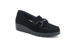 ad eBay - Find many great new & used options and get the best deals for Loafers Slip-On Grünland SC5584 Suede Black Wedge 1 5/8in Made IN Italy at the best online prices at eBay! Free shipping for many products! Black Wedge