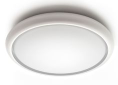 a white light that is on the ceiling