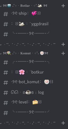 some type of text on a black background with white letters and numbers in different languages