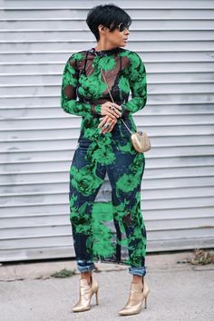 Mesh Floral Print See Through Long Sleeve Bodycon Midi Dress Midi Summer Dresses, Long Sleeve Bodycon Midi Dress, Vogue Dress, Bodycon Midi Dress, Summer Dress Outfits, Midi Dress Summer, Green Midi Dress, Long Sleeve Bodycon, Casual Summer Dresses