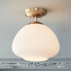 a light fixture hanging from the ceiling