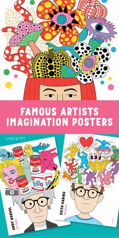 an image of a poster with the words famous artists