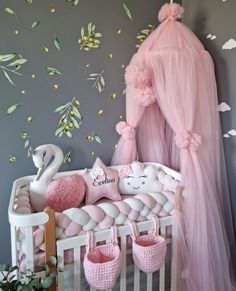 For sale ONLY baldachine. We have created the perfect nursery decor. The canopy is suitable for a girl or boy for a playroom. This is a great gift for a baby shower. ✅MATERIAL - Prihcess canopy made of very soft tulle fabric. Non-allergic ✅ITEM DETAILS: - Dome diameter - 26.77" (68 cm). - Hanging canopy height - 94.45" (240 cm) + 19.685" (50 cm) tie - Hanging canopy width 1023.62" (26 m) The kit includes: 2 mounts (for ceiling and wall) 2 large pom-poms and 4 small side pom-poms. ✅WASHING INSTRU Pink Bed For Baby, Princess Canopy Bed, Princess Canopy, Room Decor Pink, Canopy Bed Curtains, Perfect Nursery, Princess Nursery, Baby Canopy, Crib Canopy