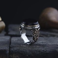 Another unique design with handwork is with you.  Black onyx stone is engraved on our hand-knitted model. It is made of 925 Sterling silver. Round Black Onyx Stone Men Silver Ring Hand Crafted Ring Design Ring Gemstone Jewelry Ring Gift For Him Gift For Her Gift For Men Class Elden Ring 5 us 6 us 7 us 8 us 9 us 10 us 11 us 12 us 13 us 14 us 15 us  free shipping fedex cargo  ring box and silver polishing cloth PRODUCT DESCRIPTIONS     Sent from a small business in TURKEY.    * Materials: 925k Ste Adjustable Black Engraved Ring, Artisan Black Round Ring, Luxury Adjustable Black Rings, Unique Black Round Signet Ring, Black Artisan Jewelry With Gemstone, Black Carved Round Rings, Unique Handmade Black Engraved Ring, Unique Black Engraved Signet Ring, Handmade Oval Onyx Rings