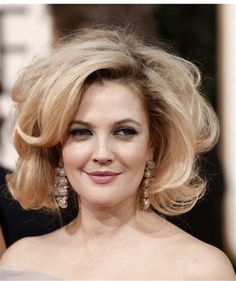 Big Short Hair, Big Texas Hair, Drew Barrymore Hair, Texas Hair, Tousled Hair, Drew Barrymore, Golden Globes, Bad Hair