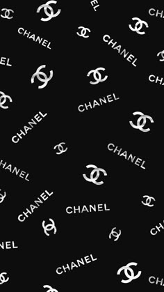 Black And White Chanel Wallpaper, Apple Watch Wallpaper Chanel, Black Chanel Wallpaper, Chanel Pattern, Chanel Images, Chanel Background, October Wallpapers