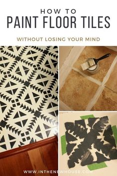 how to paint floor tiles without losing your mind