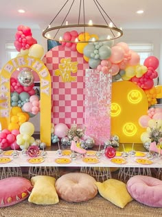 null Backdrop Lettering, 5 Is A Vibe, Vibe Party, Party Marquee, Hippie Birthday Party, Birthday Sleepover Ideas, Popcorn Cart, Photowall Ideas, Hippie Birthday