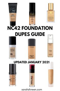 The best MAC NC42 foundation dupes! Affordable and high-end! Mac Foundation Shades, Milani Conceal And Perfect, Mac Foundation, Thick Moisturizer, Modern Makeup, Foundation Tips, Best Mac, How To Match Foundation, Foundation Shade