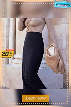 Women's Pencil Work Skirts Midi Poly Black Skirts Fall Basic Casual Daily S M L Fall Solid Color Pencil Skirt, High Waist Pencil Skirt For Office In Winter, Winter Relaxed Fit Pencil Skirt, Workwear Solid Color Skirt, Winter High Waist Pencil Skirt For Work, Winter High-waist Pencil Skirt For Work, Black Non-stretch Pencil Skirt, High Waist Solid Color Pencil Skirt For Work, Winter Solid Lined Pencil Skirt